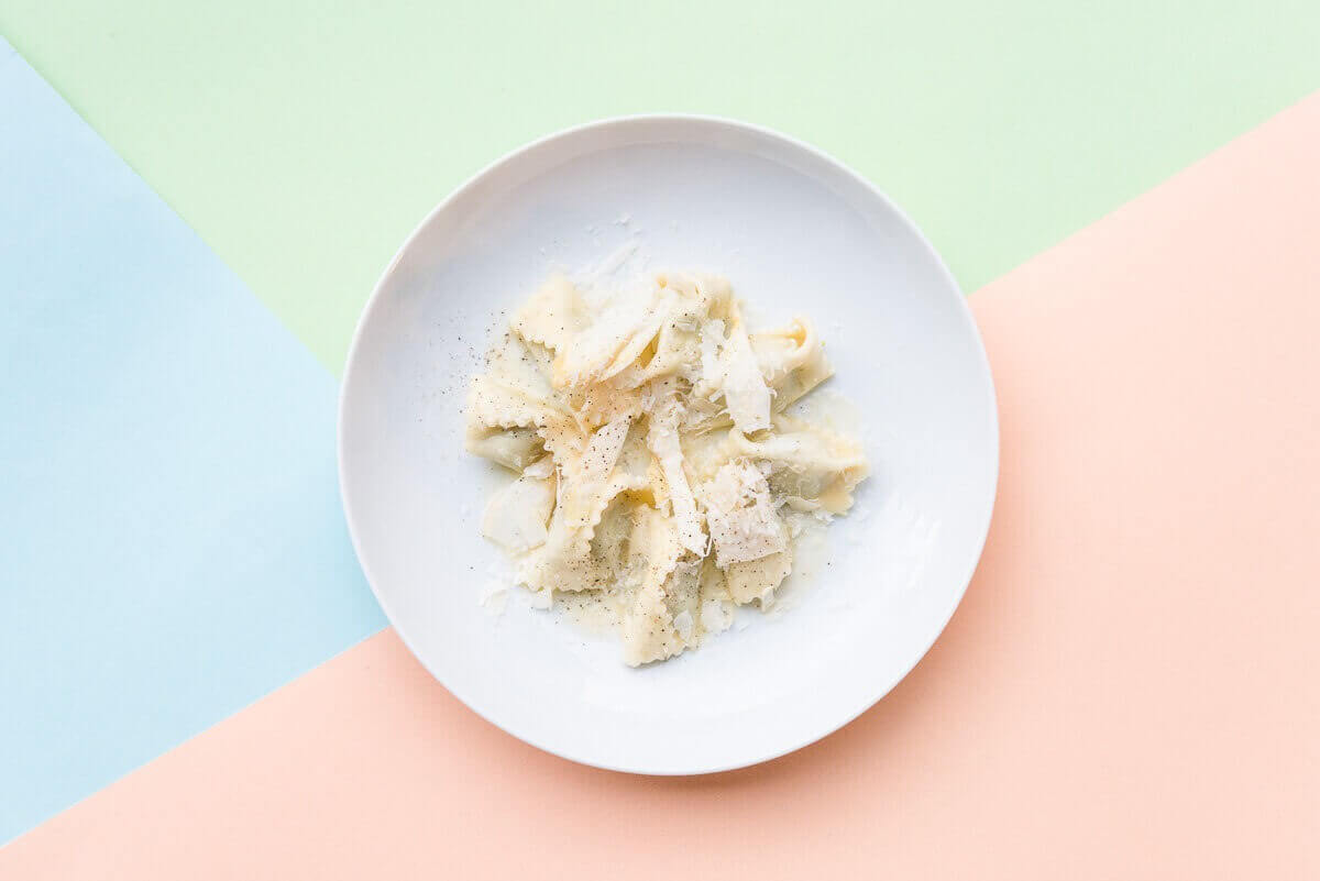 Agnolotti mit Spargel