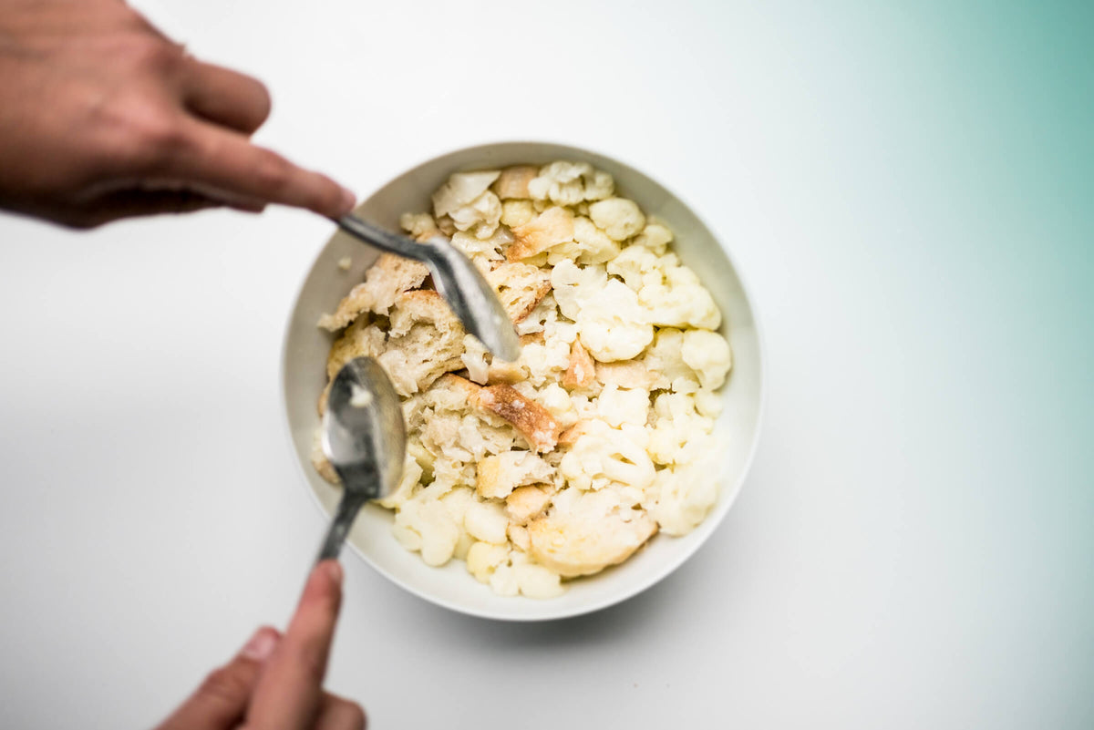 Brot und Blumenkohl