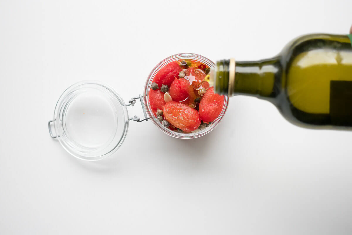 Tomaten im Glas