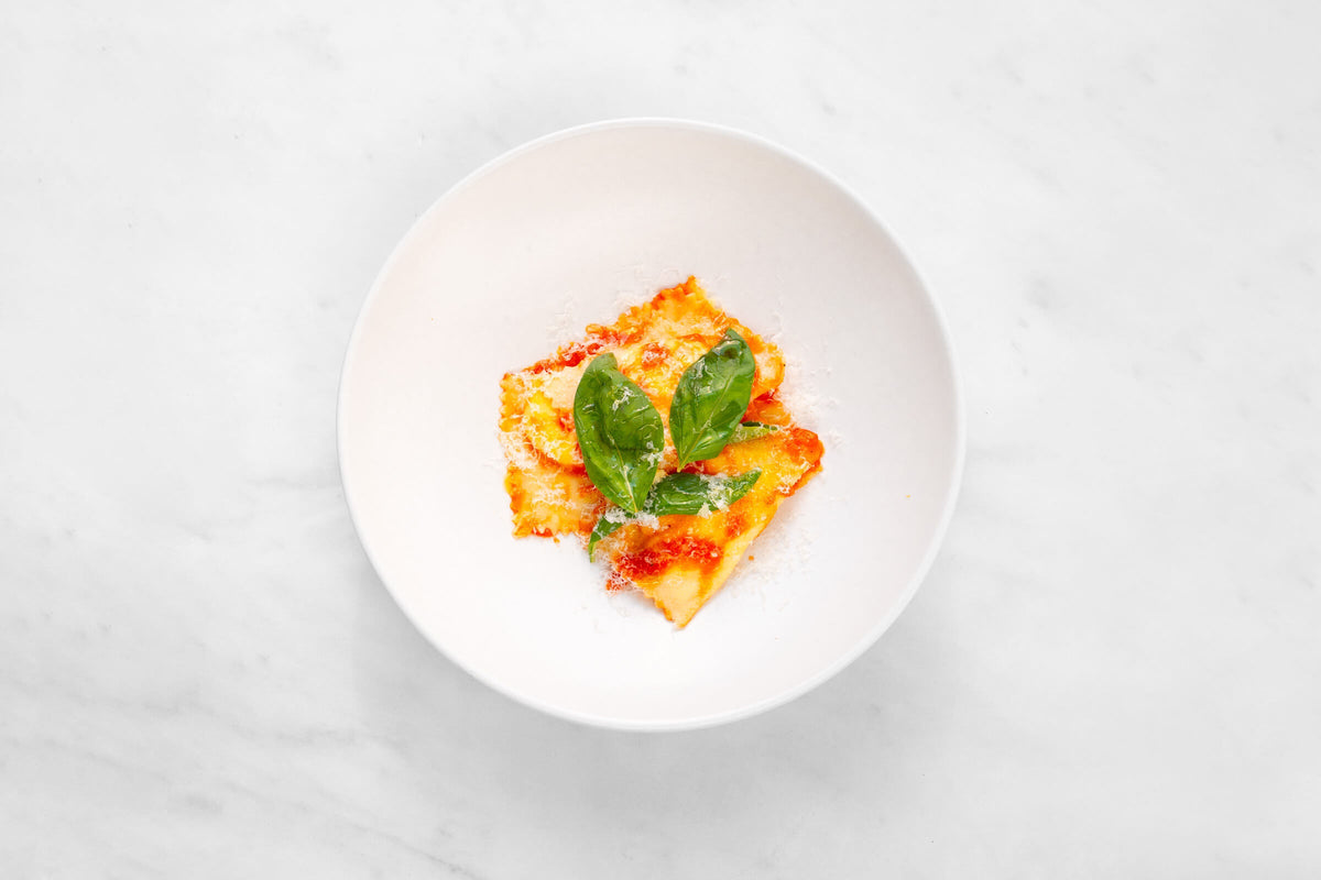 Ravioli mit Orange und Safran