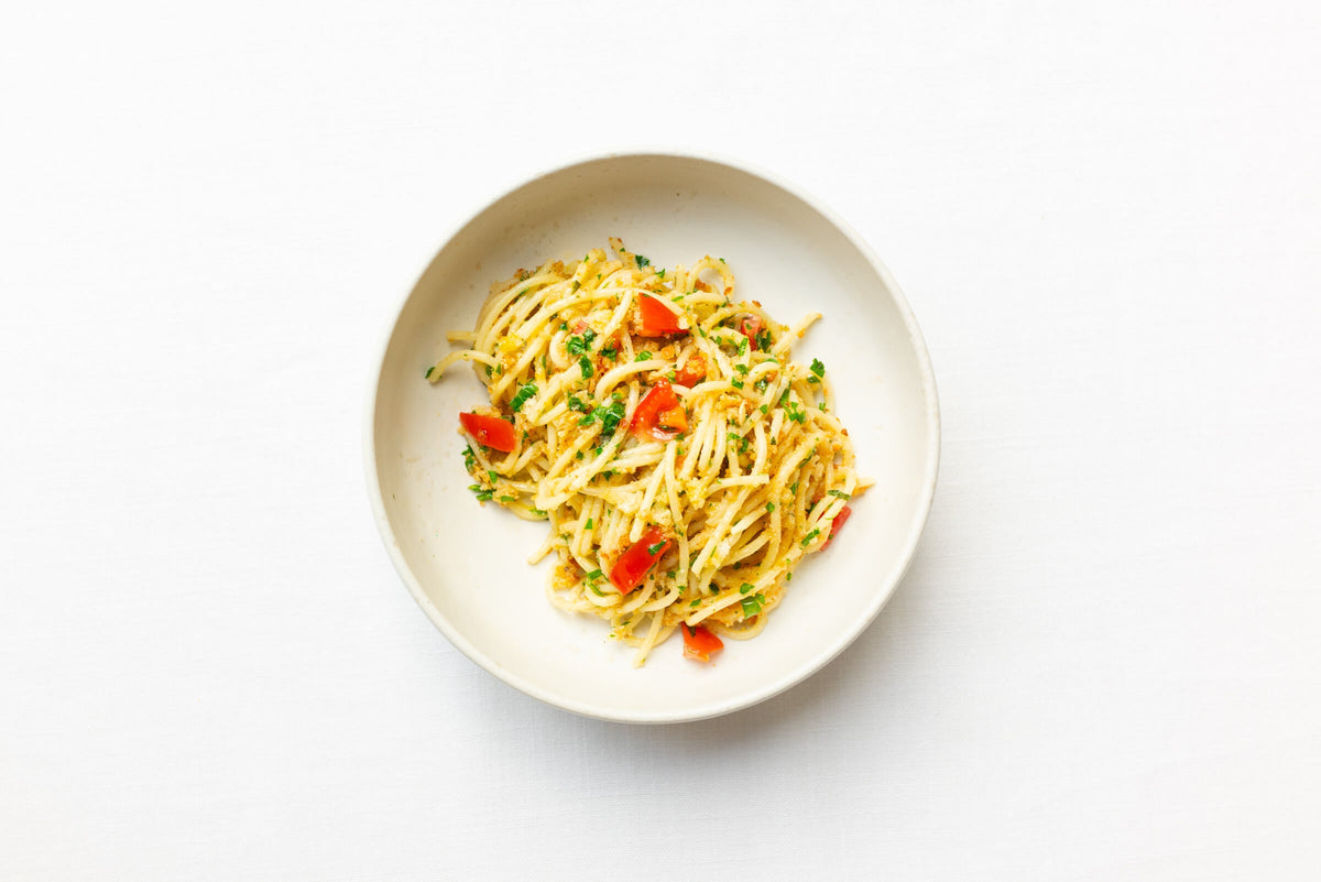 Spaghetti mit Sardellen und Tomaten