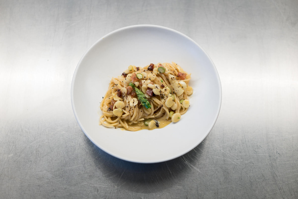 Spargelcarbonara