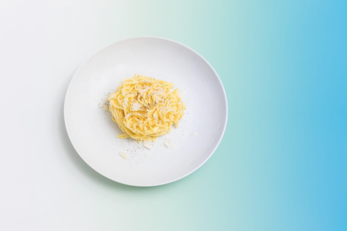 Tajarin mit Butter und Parmigiano Reggiano