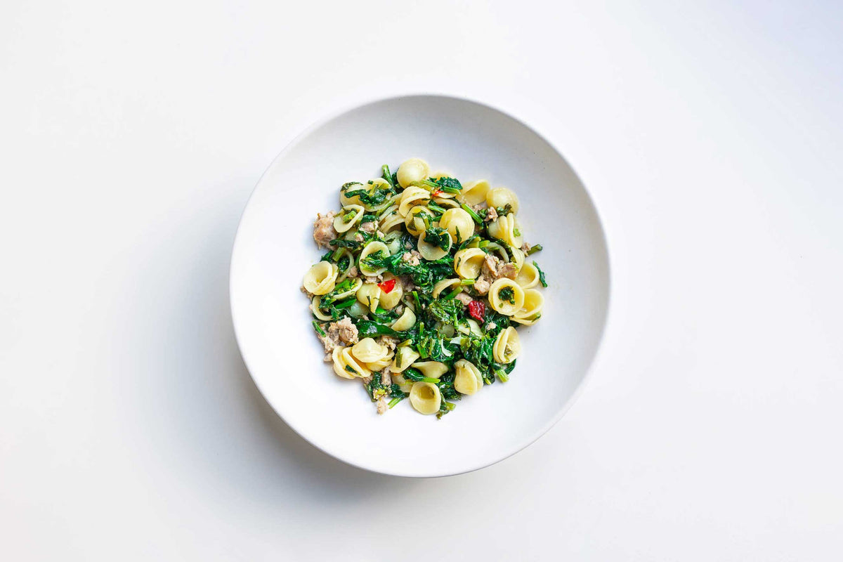 Rezept: Orecchiette mit Salsiccia und Cima di Rapa