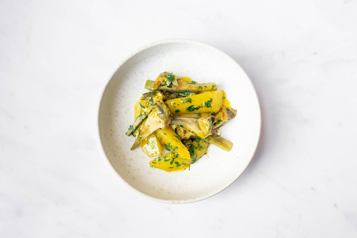 Carciofi e Patate in Umido