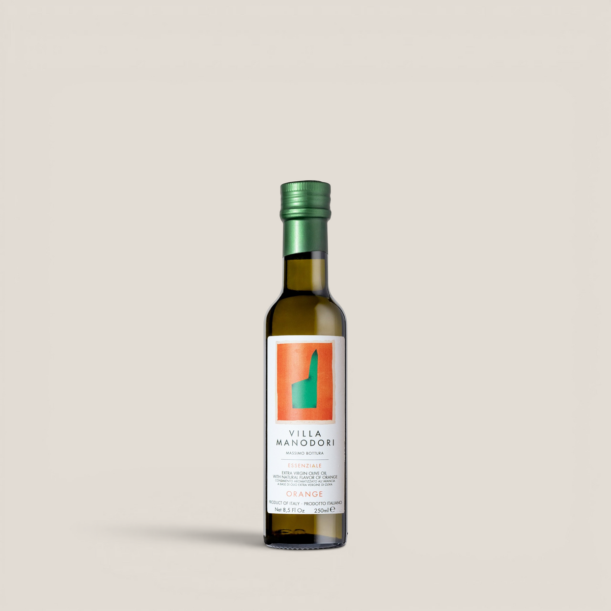 SPLENDIDO Villa Manodori Olivenöl mit Oregano-Aroma in einer eleganten 250ml Glasflasche mit grünem Verschluss
