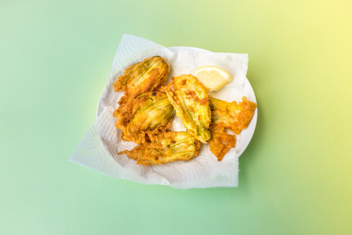 Frittierte Zucchiniblüten